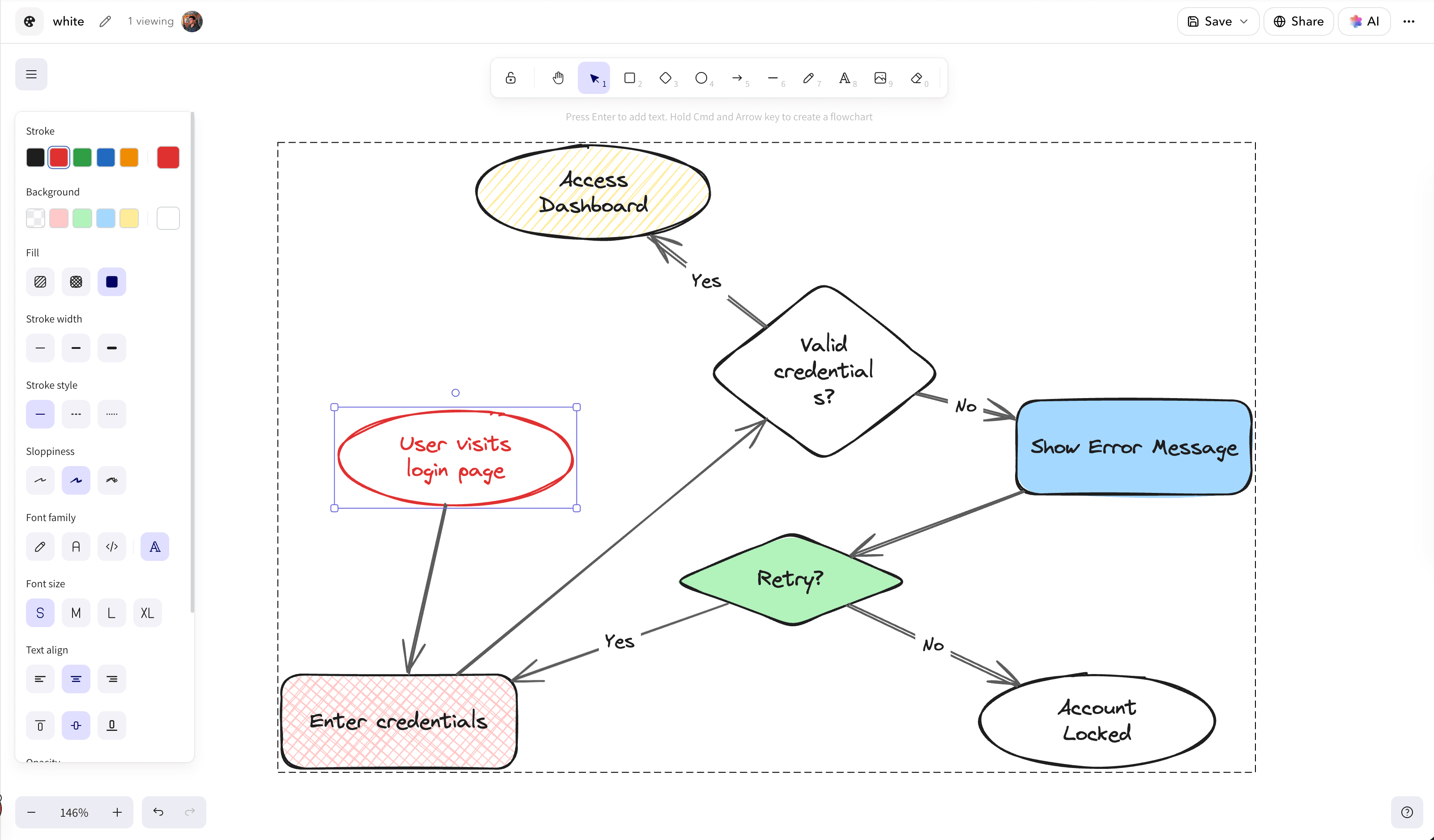Whiteboard editor screenshot