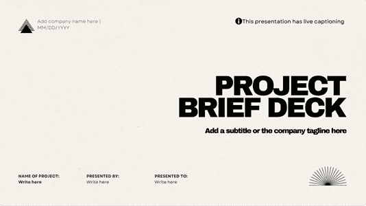Marketing brief