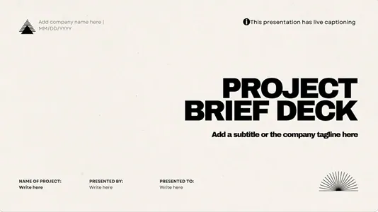 Marketing brief